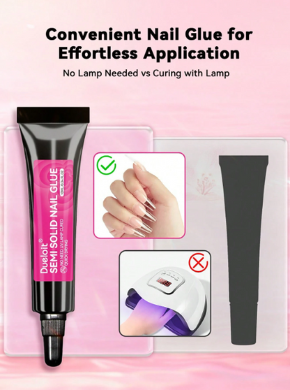 SEMI SOLID LONG LASTING NAIL GLUE